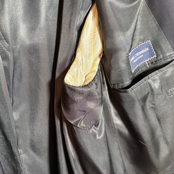 Loro Piana Wool Fabric Daniel Cremieux Navy Wool Blazer 42L Made in USA Union - Picture 14 of 14